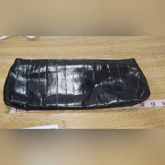 New Lorelei Framed Crocodile Large Clutch Handbag Dark Shimmery Brown - Picture 1 of 8